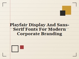 Modern Corporate Branding with Playfair Display