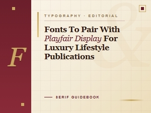 Complementary Fonts for Playfair Display in Luxury Editorial